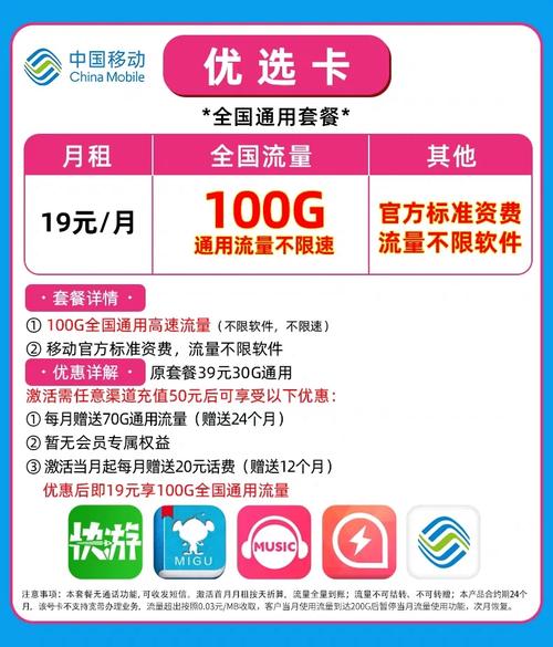 流量卡推荐移动卡官方