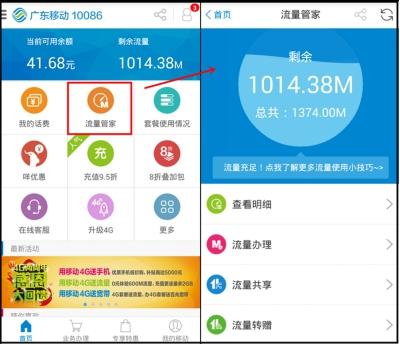 移动卡怎么开国内流量