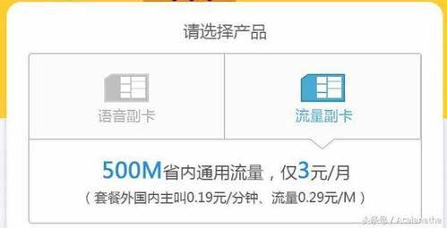 什么套餐能绑副卡流量