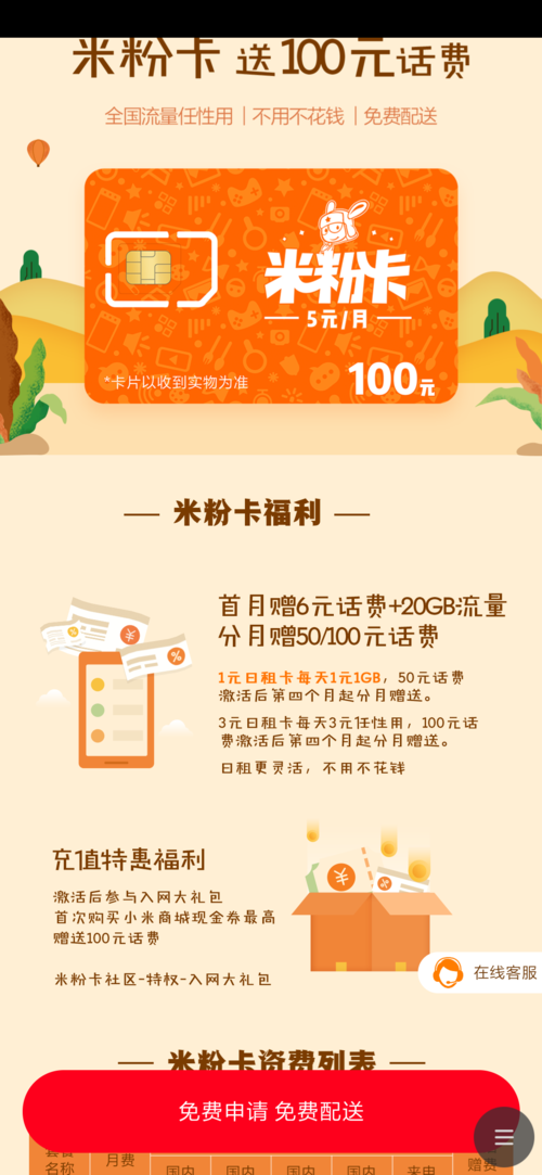 米粉卡腾讯会员免流量吗