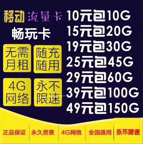 移动大牛卡纯流量卡