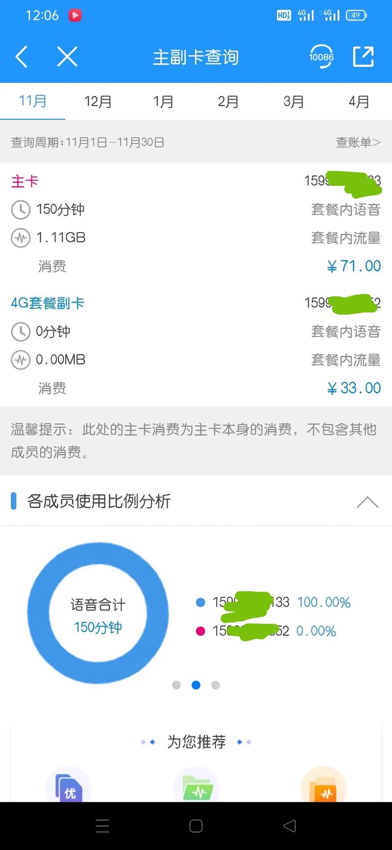 中国移动副卡流量