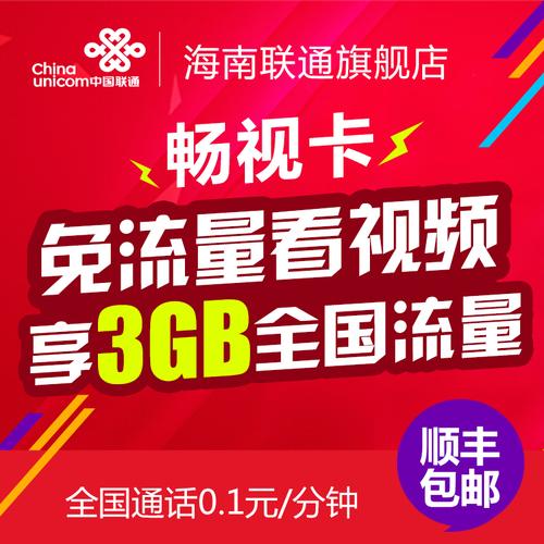 联通无限畅视卡多少流量