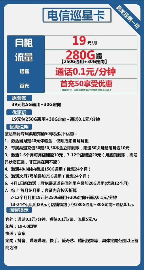 电信流量卡最新套餐有哪些优惠和特点？