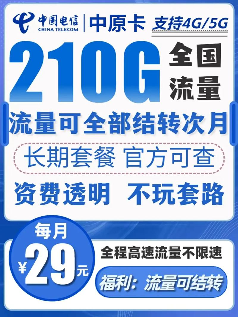 电信卡流量套餐是多少号