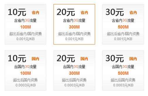 gprs流量卡价格