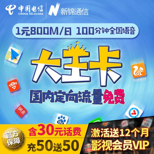 1元800兆流量卡激活