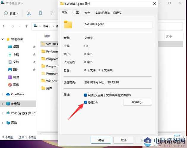 win11文件怎么取消隐藏？