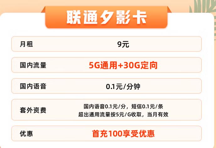 怎么查看联通流量卡月租