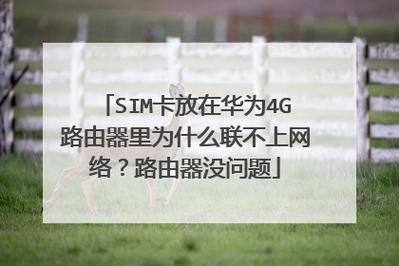 华为不认流量卡