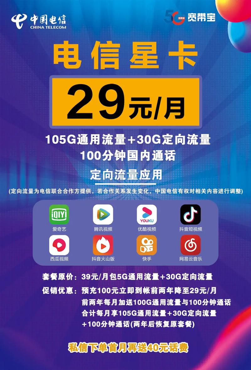 流量卡支持的电信网络