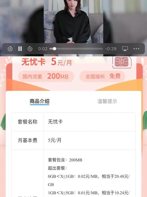 月租5元无流量套餐卡