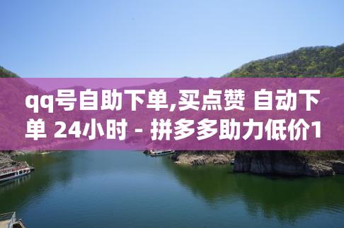 自助下单全网最低价(dy24小时自助服务平台)