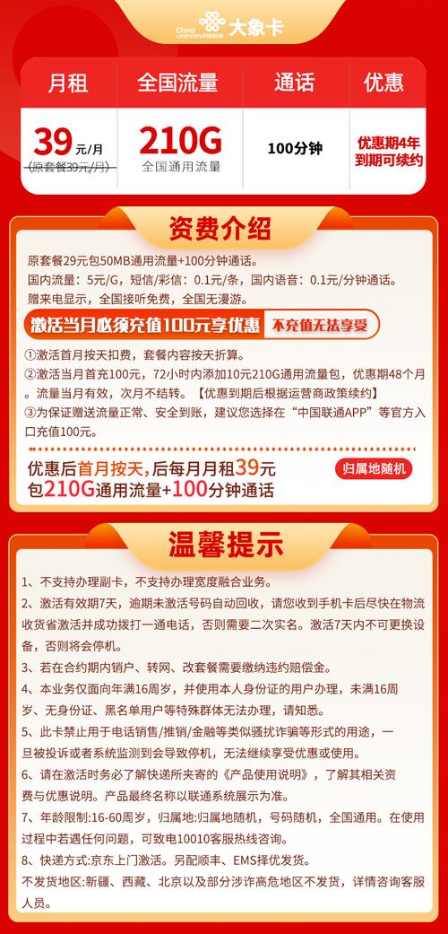 联通流量卡每天提醒短信