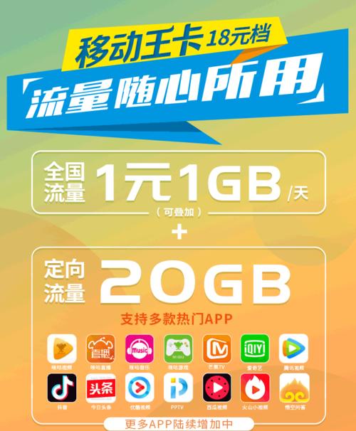 移动王卡申请免流量吗