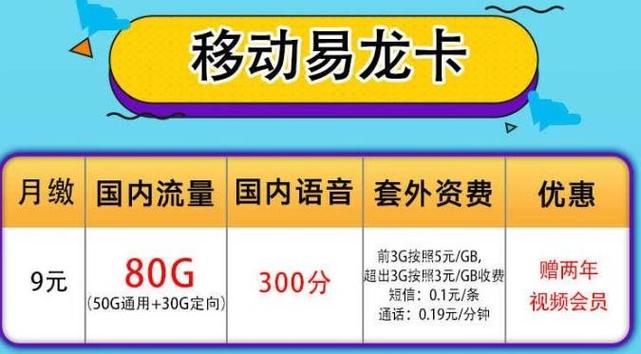 移动卡最多能用多少流量
