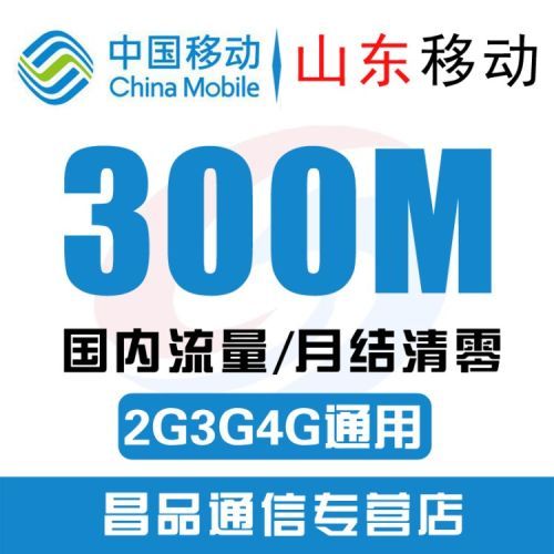 移动300m包月流量卡