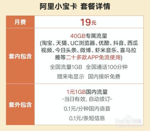 480g流量阿里小宝卡