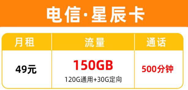 电信一元卡流量包