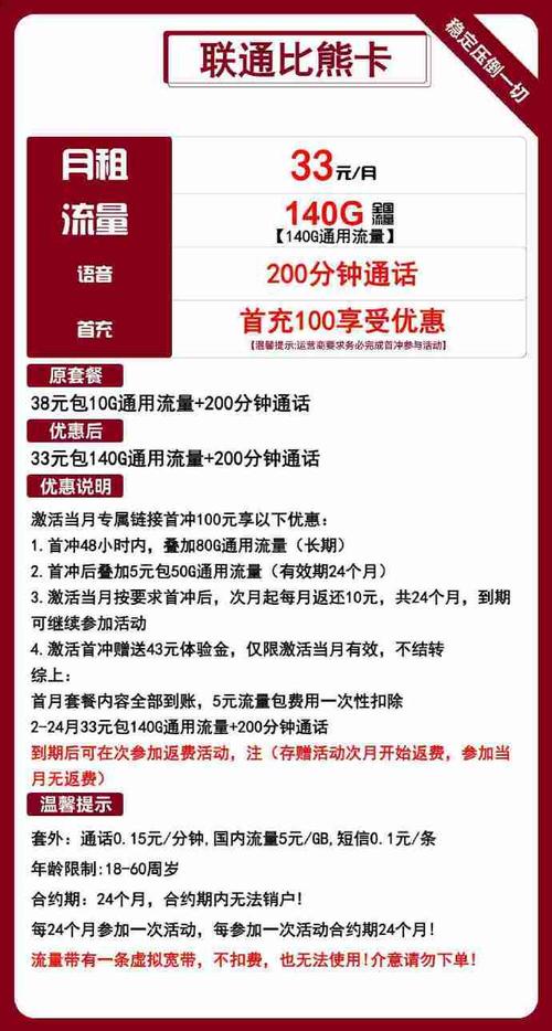 联通流量卡125元费用