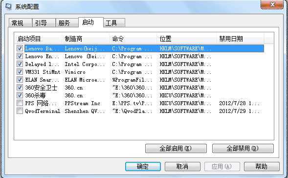win7如何关闭软件自启动?