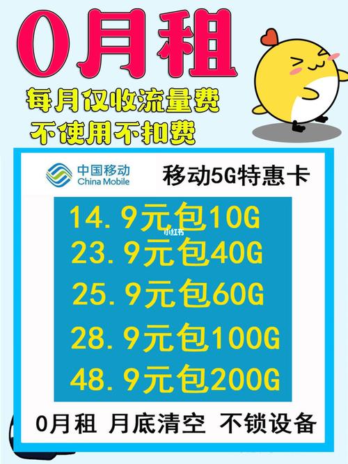 移动卡全国通用流量卡