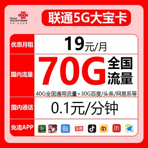 联通碧龙卡流量卡