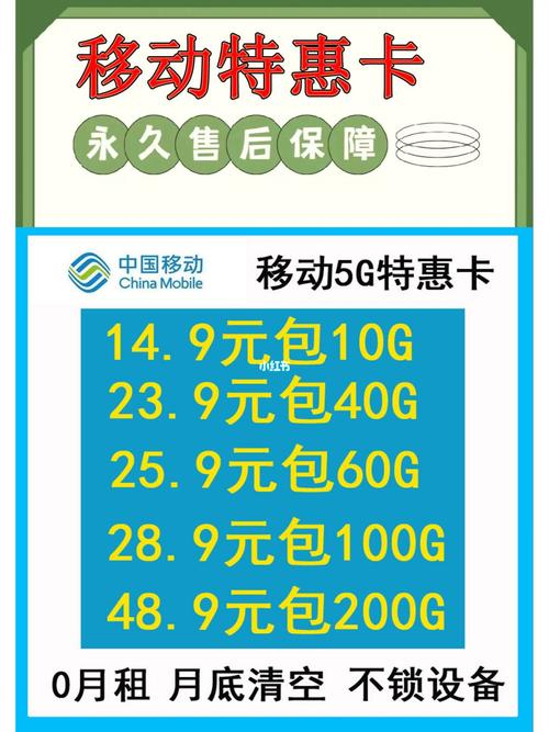 流量卡移动不限