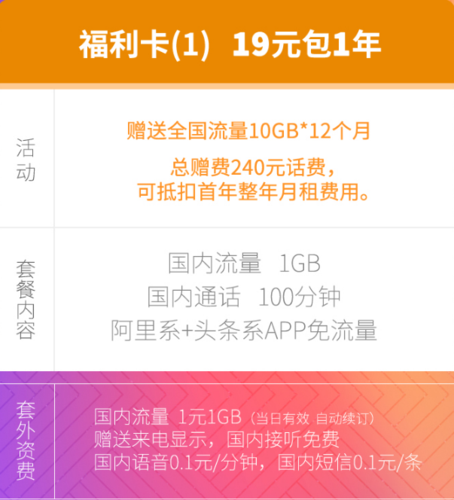 阿里宝卡联通免流量领取