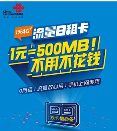 广州联通流量日租卡