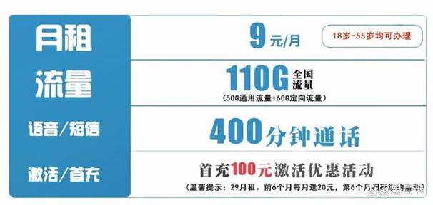 10元省内流量卡套餐