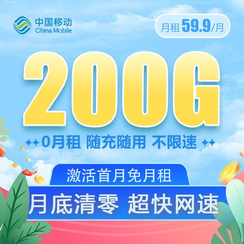 数据卡流量卡移动200