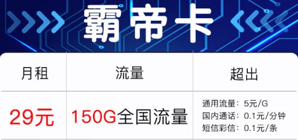霸王卡国内流量有多少