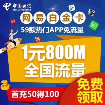 1元800兆流量卡激活