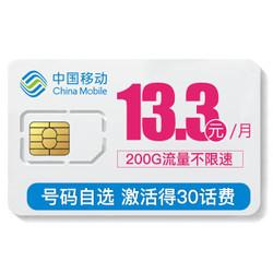 移动花卡200流量