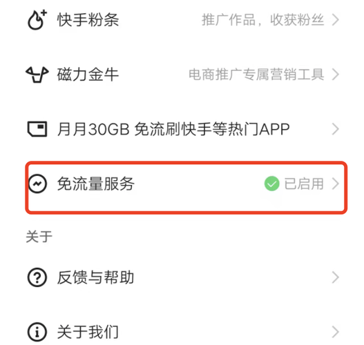 大王卡看快手去流量吗