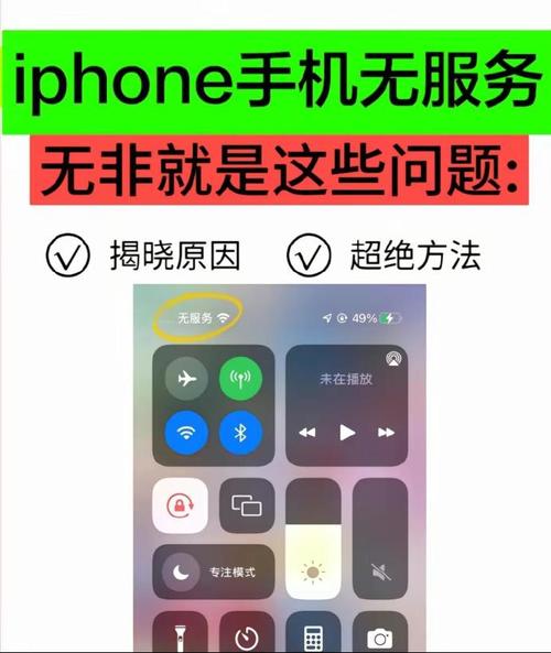上流量卡后显示无服务