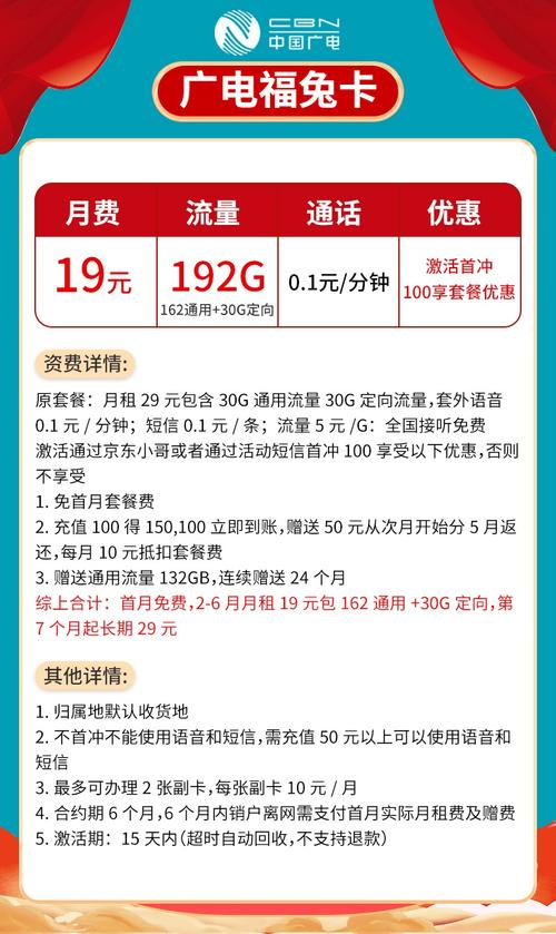 广电卡流量套餐介绍