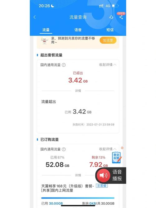 电信天王卡流量超出