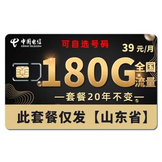 大流量卡电信卡山东