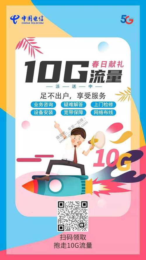 电信卡领流量免费