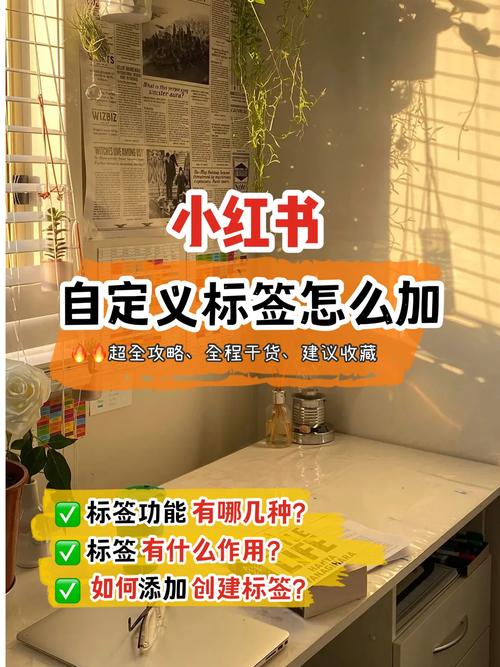 如何自定义并更改小红书中的标签设置？