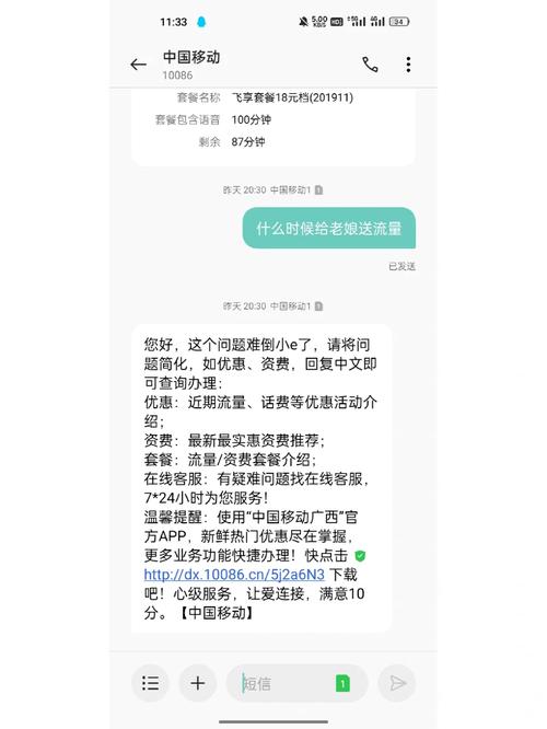 移动卡流量使用记录