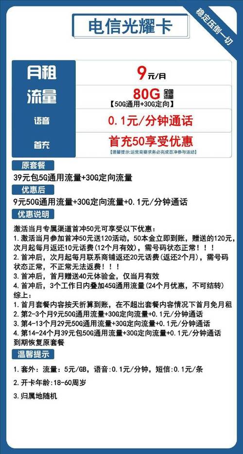 电信卡不定向流量卡