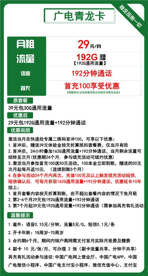 纯流量卡 不含通话