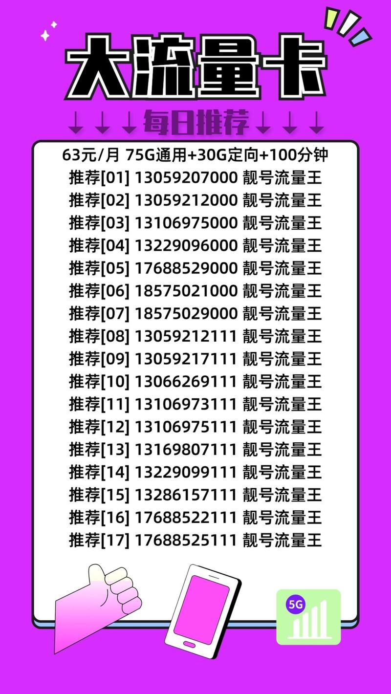 如何选择理想的手机流量卡靓号？