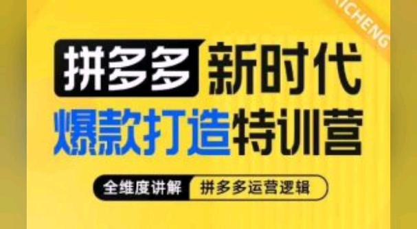 拼多多零基础到打造单品爆款的实操,怎么才能快速做起来?(零基础做拼多多)