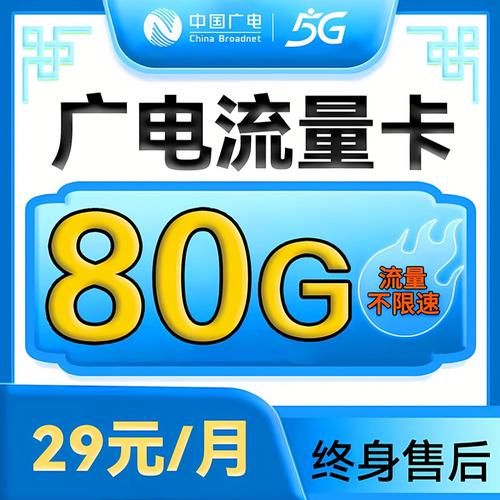 广电流量卡不限速月流量