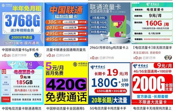 中国电信流量卡全国流量