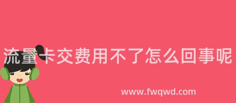 流量卡有流量怎么用不了